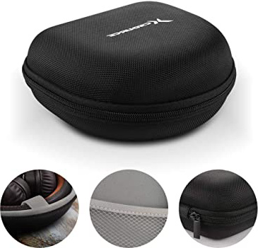XCSOURCE Bolsa de Viaje con Funda para Auriculares EVA Dura (Negro + Gris) para Auricular con Monitor On-Ear Marshall Major II Major III BT Mid