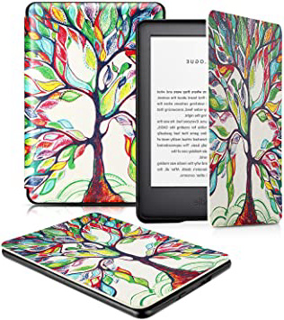 OMOTON Funda Nuevo Kindle 2019 Carcasa Nuevo Kindle 2019 Funda, PU, Sueño Automático, Cierre Magnético, Color Árbol de Amor, Solo para All-New Kindle, 2019 Released