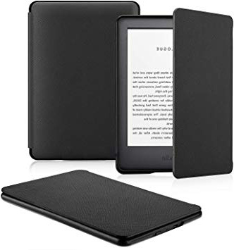 OMOTON Funda Nuevo Kindle 2019 Carcasa Nuevo Kindle 2019 Funda, PU, Sueño Automático, Cierre Magnético, Color Negro, Solo para All-New Kindle, 2019 Released