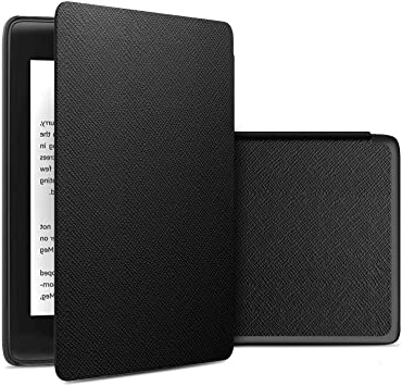 IVSO Funda Carcasa para Nuevo Kindle (10th Generation, 2019), Slim PU Protectora Carcasa Cover para Nuevo Kindle E-Reader (10ª generación, versión 2019), Black