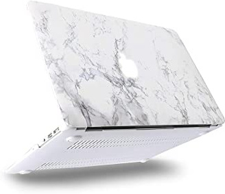 MOSISO Funda Dura Compatible con MacBook Air 13 Pulgadas (A1369 / A1466, Versión 2010-2017), Ultra Delgado Carcasa Rígida Protector de Patrón de Plástico Cubierta, Mármol Blanco