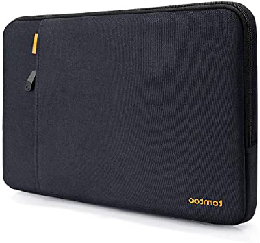 tomtoc 12,5" Funda Protectora para 2018 MacBook Air 13,3" Retina A1932 Touch ID, 13" MacBook Pro USB-C A2159 A1989 A1706 A1708, DELL XPS 13, Bolso de Viaje con Bolsillo de Accesorios, Azúl Negro