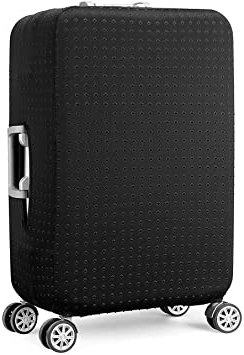 Elástico Funda Protectora de Maleta Cubierta de Equipaje de Viaje Maleta Funda Protectora Luggage Cover, Negro (S)