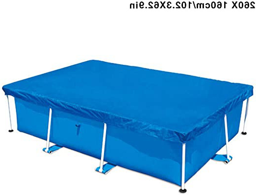 Navigatee Cubierta para Piscina Cubierta de protección contra la Lluvia a Prueba de Lluvia, Cubierta de protección de Piscina Rectangular Resistente a los Rayos UV Duradera para Evitar Hojas.