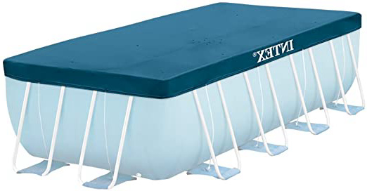 Intex Prisma Frame 28037 - Cobertor piscina rectangular, 389 x 184 cm
