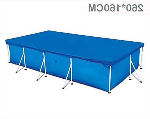 Changli Funda rectangular para piscinas para evitar el polvo, tela tejida de poliéster gruesa, a prueba de polvo, lona para casa, jardín, piscinas, 260x160CM