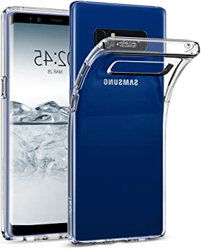 Spigen Funda Liquid Crystal Compatible con Samsung Galaxy Note 8 (2017), Protección Delgada de Gel Silicona y claridad Premium de TPU - Transparente