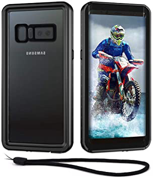 Beeasy Funda Samsung Note 8,Impermeable 360 Grados Protección IP68 Carcasa para Galaxy Note 8 Antigolpes Rígida Robusta Resistente Impacto Militar Duradera Blindada Fuerte Seguridad Case Cover,Negro