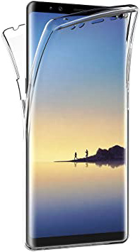 AICEK Funda Samsung Galaxy Note 8, Transparente Silicona 360°Full Body Fundas para Samsung Note 8 Carcasa Silicona Funda Case (6,3 Pulgadas)