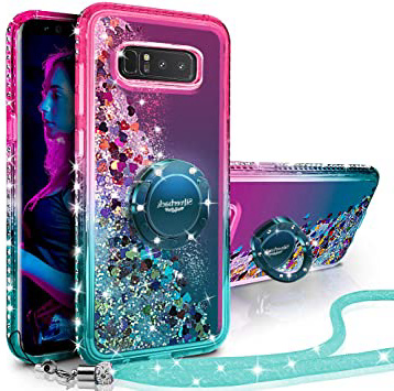 







Miss Arts Funda Galaxy Note 8,[Silverback] Carcasa Brillante Purpurina con Soporte giratorios, Transparente Cristal Telefono Fundas Case Cover para Samsung Galaxy Note 8 -Verde







