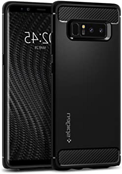 Spigen Funda Rugged Armor Compatible con Samsung Galaxy Note 8 (2017), Absorción de Choque Resistente y diseño de Fibra de Carbono - Negro