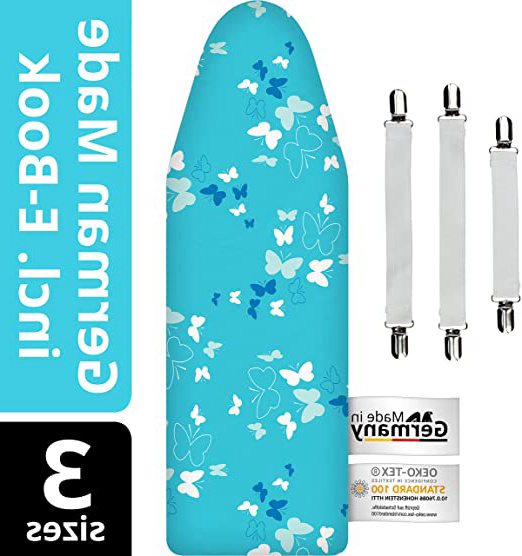 smart&gentle Funda de Tabla de Planchar 5 Capas, Ajustable, reflectora de Calor y Vapor, Funda para Tablas de Planchar de hasta 140x45 cm, XL