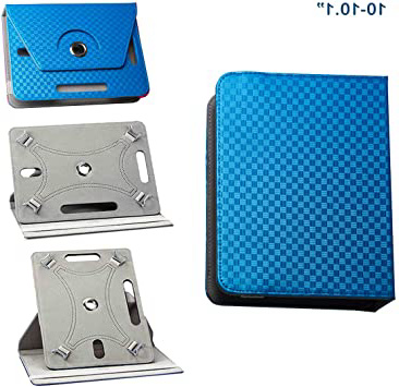 BEISK, Funda Universal para Tablet de 10-10.1 Pulgadas, con Sistema Giratorio de 360º, Rotación, Protección, con Soporte, para Huawei Mediapad/Samsung Galaxy Tab/iPad/Lenovo TAB4 10, Etc. Color Azul