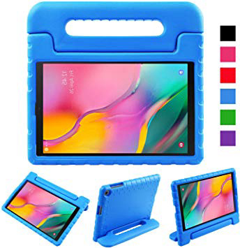 LEADSTAR Funda para Samsung Galaxy Tab A 10.1 2019, Ligero y Super Protective Antichoque EVA Estuche Protector Diseñar Especialmente Manija Caso con Soporte para los Niños, SM-T510 / T515 (Azul)