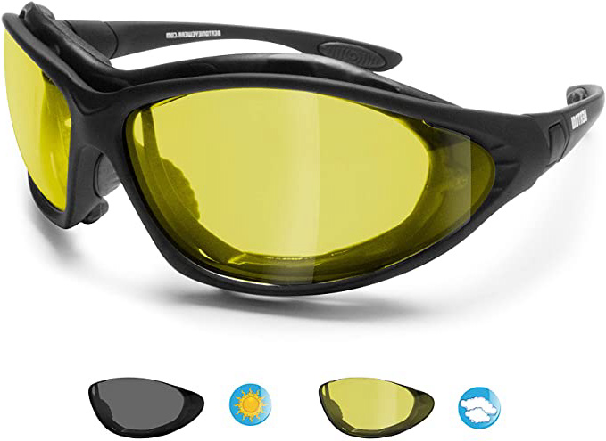 BERTONI Gafas de Moto Lentes