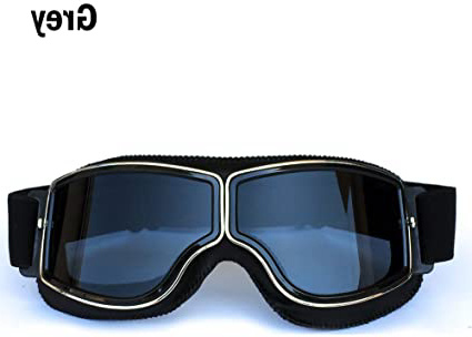 Yopria Retro Gafas Moto Mascara Vintage Aviadoras Aviator Scooter Gafas Jet Casco Vintage Ski Biker Cruiser Sport Oldtimer Moto Motocicleta Goggles Harley y Chopper