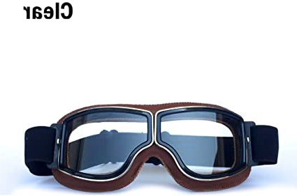 HONCENMAX Gafas de Moto Retro Vintage Gafas de Protección Gafas, Estilo Vintage, para Deportes al Aire Libre - Retro Gafas Moto Mascara Vintage Scooter Gafas
