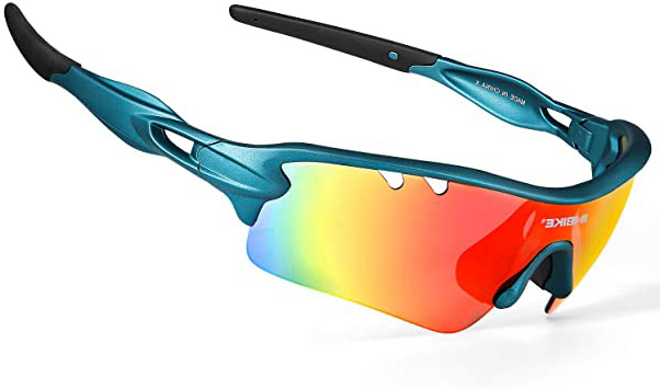 INBIKE Gafas De Sol Polarizadas para Ciclismo con 5 Lentes Intercambiables UV400 Y Montura De TR-90, Gafas para MTB Bicicleta Montaña 100% De Protección UV