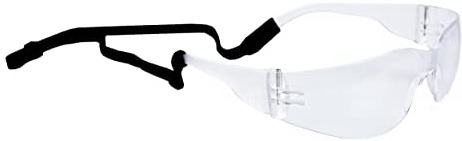 Atope 149.01- Gafas contra impactó con cordón ajustable, Transparente, L