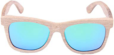 LY4U Gafas de sol de madera para hombres y mujeres Gafas de sol vintage Lentes polarizadas Gafas de sol con caja de bambú
