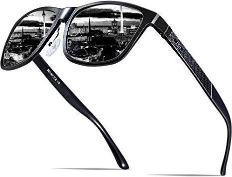 ATTCL Hombre Gafas de sol Polarizado Al-Mg Metal Super Ligero Marco