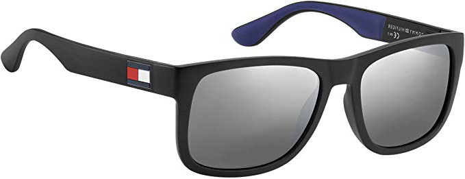 Tommy Hilfiger TH 1556/S Gafas de sol, Multicolor (Blk Blue), 52 para Hombre
