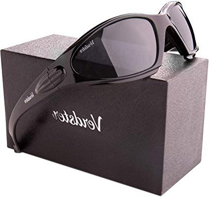 Verdster Gafas de sol POLARIZADAS Airdam Para Hombres – Aptos para Conducir, Pescar e Ir en bicicleta – Montura Envolvente Cómoda con Protección UV – Incluye un estuche, funda y un pañuelo