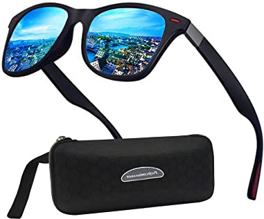 Perfectmiaoxuan Gafas de sol polarizadas Hombre Mujere Lujo Retro/Aire libre Deportes Golf Ciclismo Pesca Senderismo 100% protección UVA gafas unisex golf conducción Gafas gafas de sol