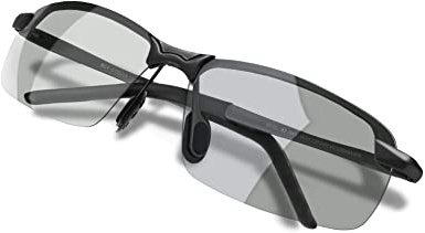 WHCREAT Gafas De Sol Polarizadas Fotocromáticas Para Hombre Para Conducir Deporte Al Aire Libre con Bastidor AL-MG Ultraligero