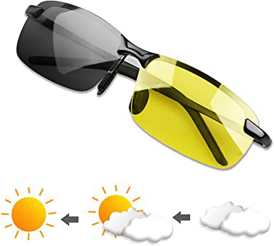 YIMI Gafas de Sol Hombre Deportivas Polarizadas Fotocromaticas Para Hombre y Mujer Conducción Ciclismo Moto Pesca Esqui Golf Running Deporte Al Aire Libre Rectangulares Protección 100% UVA UVB