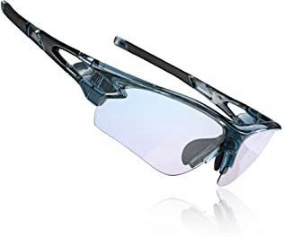 ROCKBROS Gafas de Sol Fotocromáticas Protección UV 400 Anti Azul para Interiores y Exteriores Ordenador Lectura Ciclismo y Deportes al Aire Libre para Hombre y Mujer