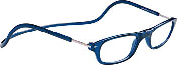 TBOC Gafas de Lectura Presbicia Vista Cansada – Montura Azul Graduadas +1.50 Dioptrías Hombre Mujer Regulables Imantadas Magnéticas Plegables Lentes Aumento Leer Ver Cerca Cuello Cierre Imán
