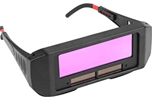 Gafas de Soldar con Oscurecimiento Automático Solar, Gafas de Soldador TIG MIG, Gafas Protectoras de Seguridad para los Ojos, Máscara Gafas Antideslumbrantes Antideslumbrantes, Negro