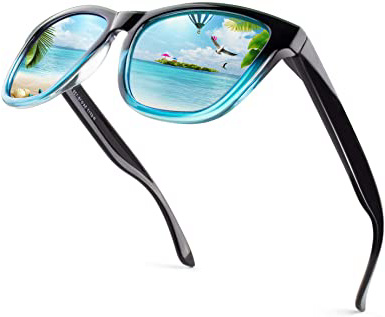 GQUEEN Gafas de Sol Polarizadas para Hombre Retro Mujer Gafas Sol MS07