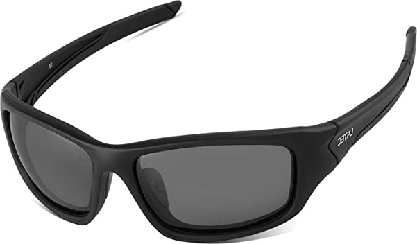 LATEC Gafas de Sol Deportivas Polarizadas Elegear livianas con Proteccion UV400 & Marco TR90 Irrompible para Hombres y Mujeres Ciclismo Correr Pesca Golf