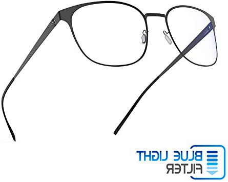 Avoalre Gafas Lectura Transparentes Hombre/Mujer Gafas Anti Luz Azul Gafas para Ordenador Gaming PC Officina Video Juegos Tele DVD Gafas de Sol Unisexo- Negro