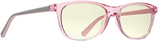 Avoalre Gafas Anti Luz Azul Transparente Gafas Unisex Ligeras para Hombre y Mujer de Oficina, Antifatiga y Protección de Vista Cansada para Pantalla Móvil Ordenador, Marco Rosa