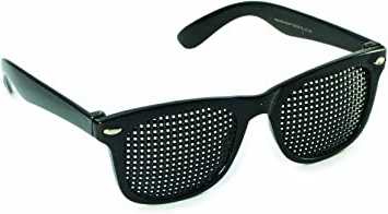 Gafas estenopeicas 415-SSP - cuadrada Rejilla - negro - Incl. Accesorio