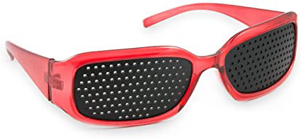 4sold Negro Vista Mejora de Vision Care Exercise Eyewear estenopeica Gafas Marca