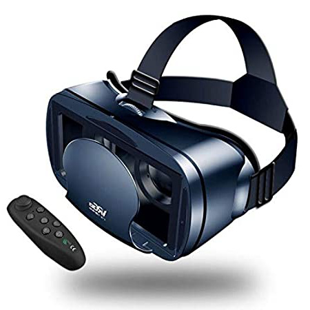 【Nuevo】 Gafas VR de Realidad Virtual,3D VR Gafas con Remoto Controlador, para Juegos Visión Panorámico Immersivo para iPhon X/7/ 7plus /6s 6/Plus, Galaxy s8/ s7 con Pantalla de 5,0 a 7,0 Pulgadas
