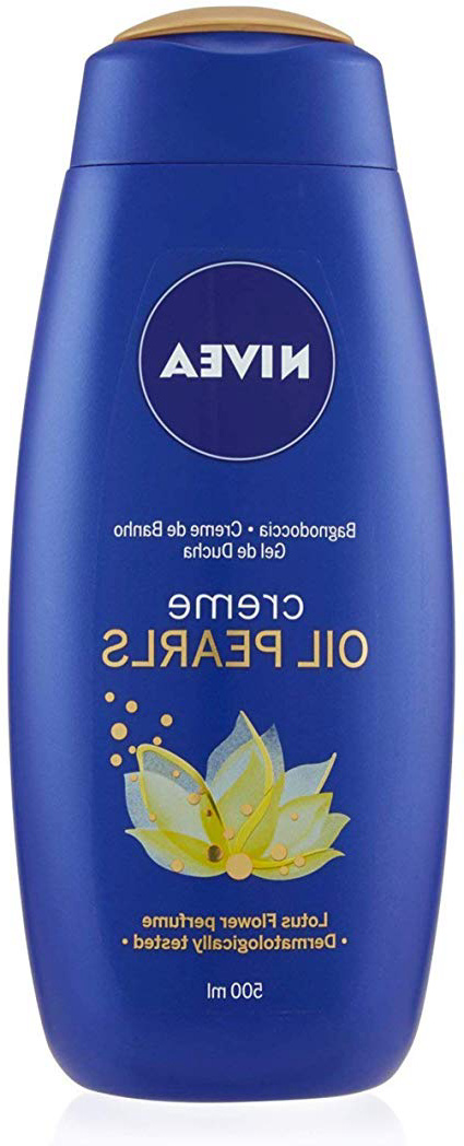 NIVEA Creme Oil Pearls Gel de Ducha Flor de Loto, gel hidratante corporal con aceite de argán, gel para ducha para mimar tus sentidos - 1 x 500 ml