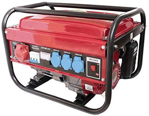 Generador electrico gasolina 230/380V 5500w trifasico monofasico x3 deposito 15L