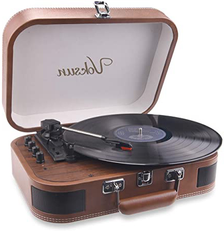 Tocadiscos de Vinilo,VOKSUN Tocadiscos Bluetooth