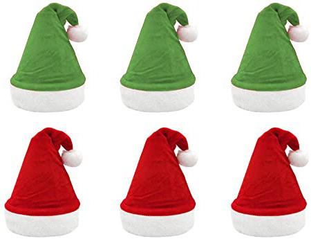 Pack 6 Gorro Papá Noel