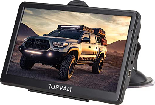 Navegador GPS para Coches y Camión 7 Pulgadas con Pantalla LCD, Preinstalar el Mapa de la UE con Actualizaciones de Mapas para Toda la Vida