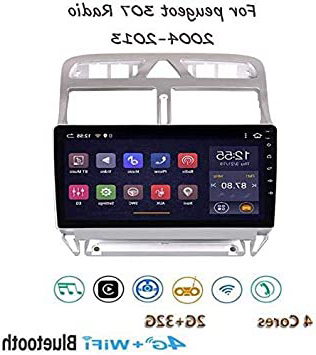 Android 8.1 estéreo GPS de navegación para automóviles, 9"de Pantalla táctil de Alta definición de 1080p estéreo TV para Peugeot 307 2004-2013, con el Volante Manos Libres Bluetooth Cone.