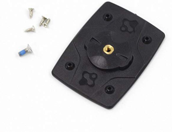 Fouriers - Soporte Adaptador de bastón de teléfono de Bicicleta para Soporte de Montaje de Ordenador Garmin Edge GPS, Color Negro