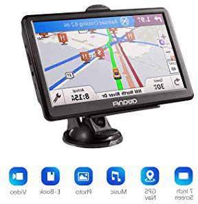 GPS Navegador Coche,GPS Navegación Satelital Pantalla de 7 Pulgadas,Aviso Vocal Tráfico y Límite de Velocidad en Tiempo Real,Actualizaciones Gratuitas de Mapa Europeo,Adecuado para 52 Países Europeos