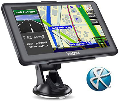 AWESAFE GPS para Coche de 7 Pulgadas Pantalla con Bluetooth, Gratis de Mapa de Europa Toda la Vida