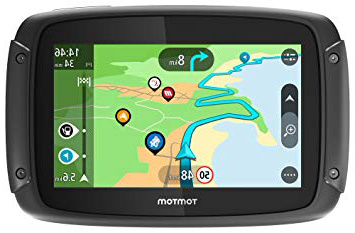 TomTom Rider 50 - GPS para motocicletas (4,3 pulgadas con carreteras montañosas, actualizaciones mediante Wi-Fi, compatible Siri y Google Now, Traffic y Radares de tráfico para 3 meses, 23 mapas)